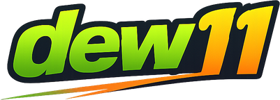 Logo dew11 platform hiburan online Indonesia